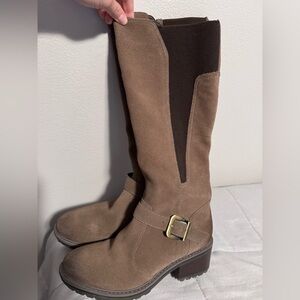 Brown Suede Knee high boots